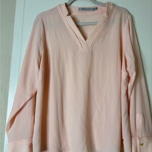 Alcott Women's Light Pink V-Neck Blouse